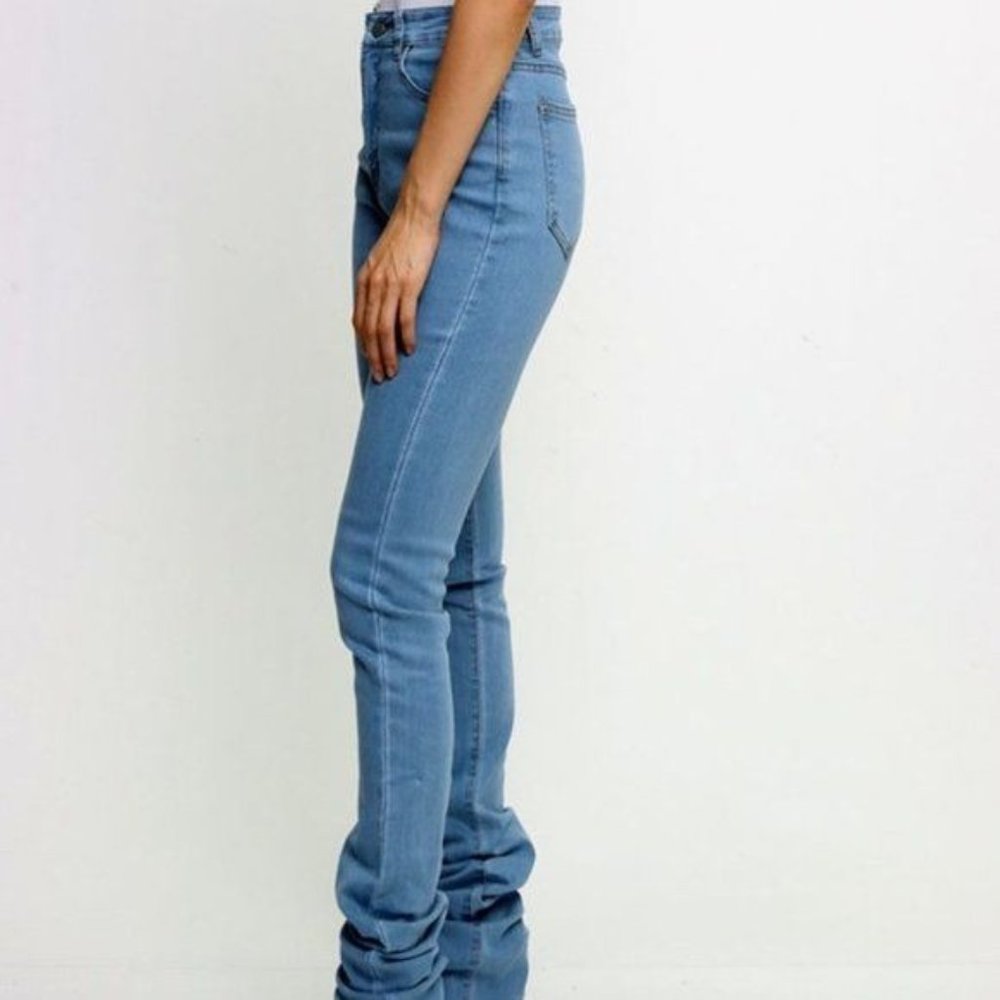 Miz Tall & Skinny: Light Blue Denim Pants - Picture 5 of 15